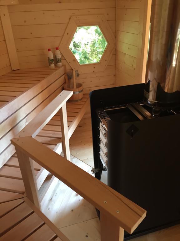 Ferienhaus Erzgebirge "An Der Trebe" Mit Kamin Und Sauna Neuhausen  Ruang foto